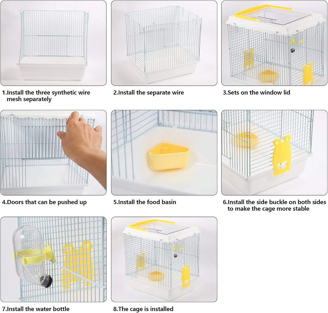 Hamster Travel Portable Carrier Cage Small Animal Carry Case