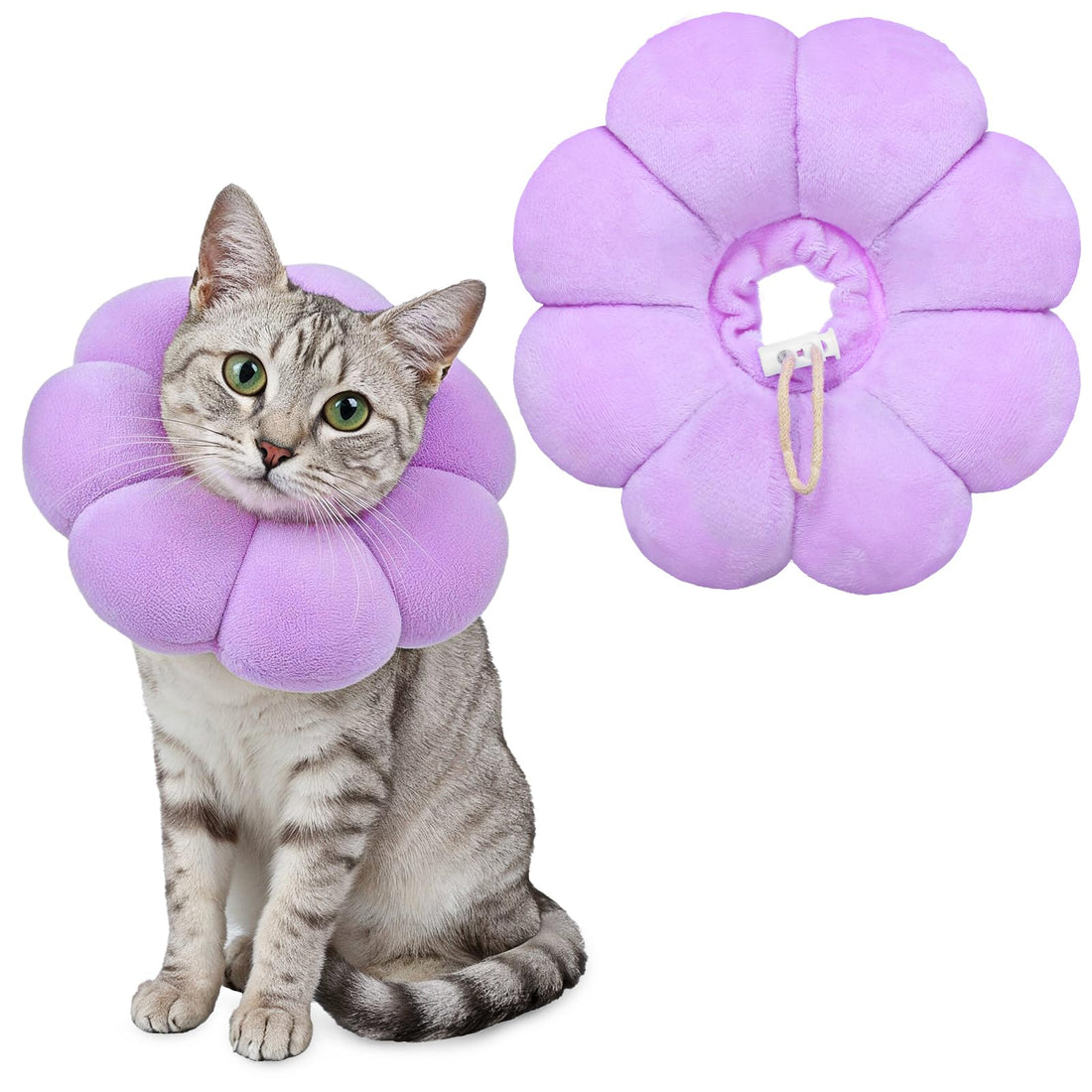 Cat Cone Collar Comfy Flower Style Elizabeth Collar Soft Waterproof