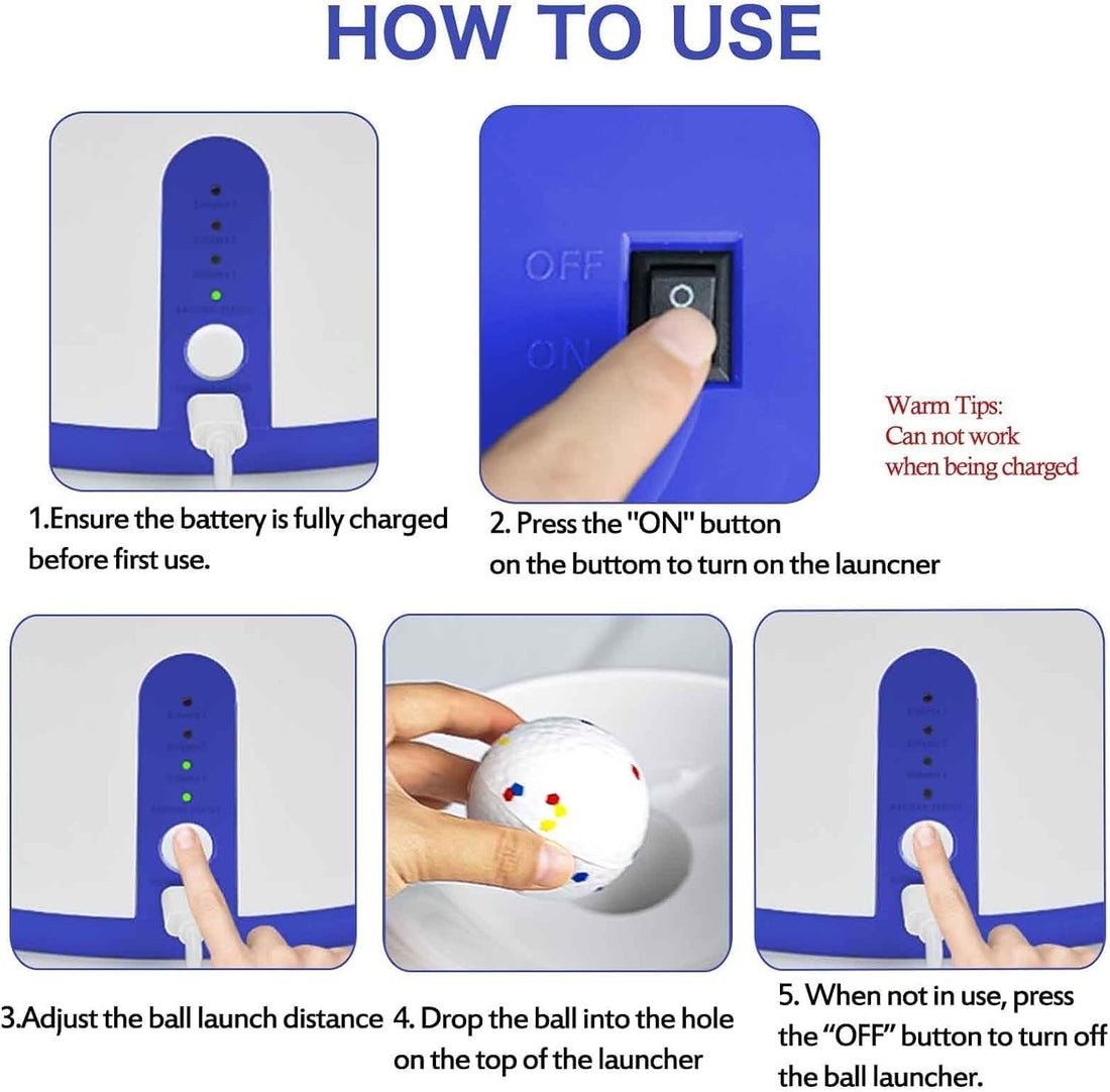 Automatic Dog Ball Launcher, with 6 2.3" ETPU Balls