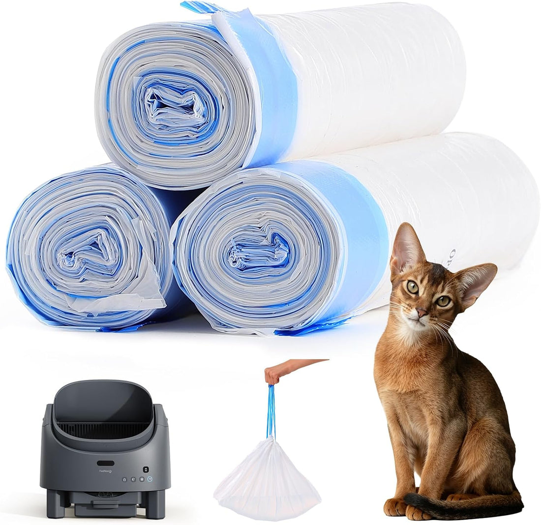 Automatic Self-Cleaning Cat Litter Box Replaced Trash Bags-3 Rolls