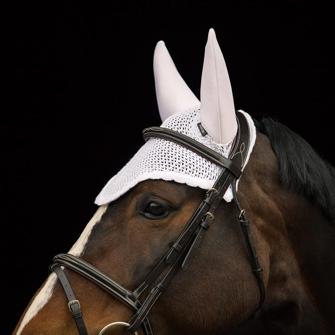 Horze Horse Ear Bonnet, Breathable, Secure Horse Fly Mask with Ears