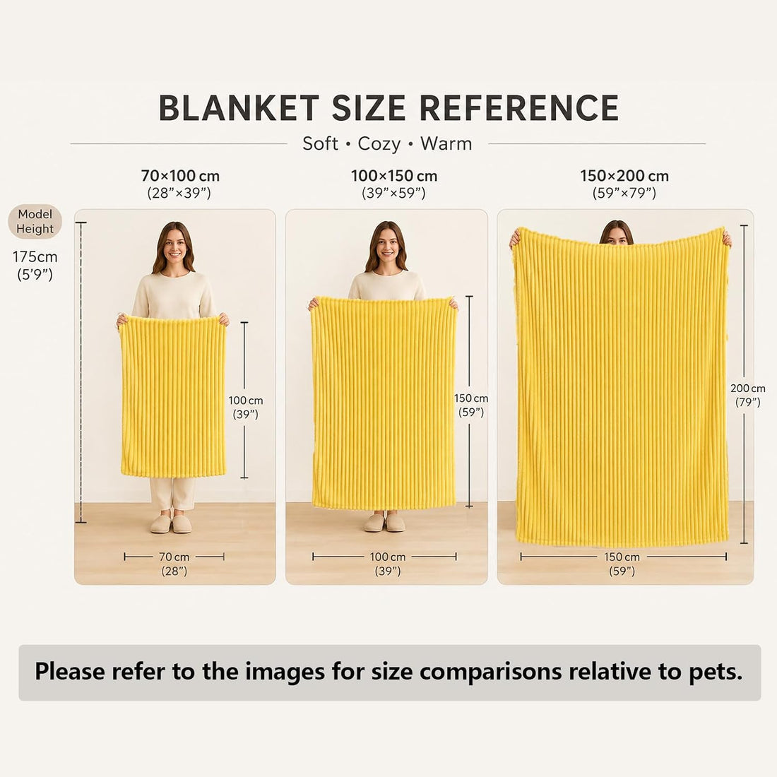 Emotional Support Blanket Yellow Dog Blanket for Dogs