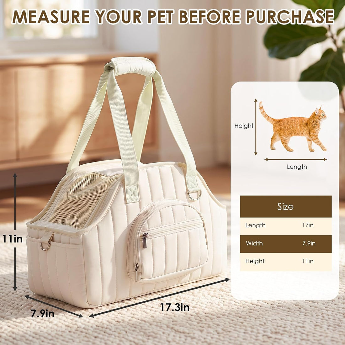 XIAPIA Dog Purse Carrier for Small Dog
