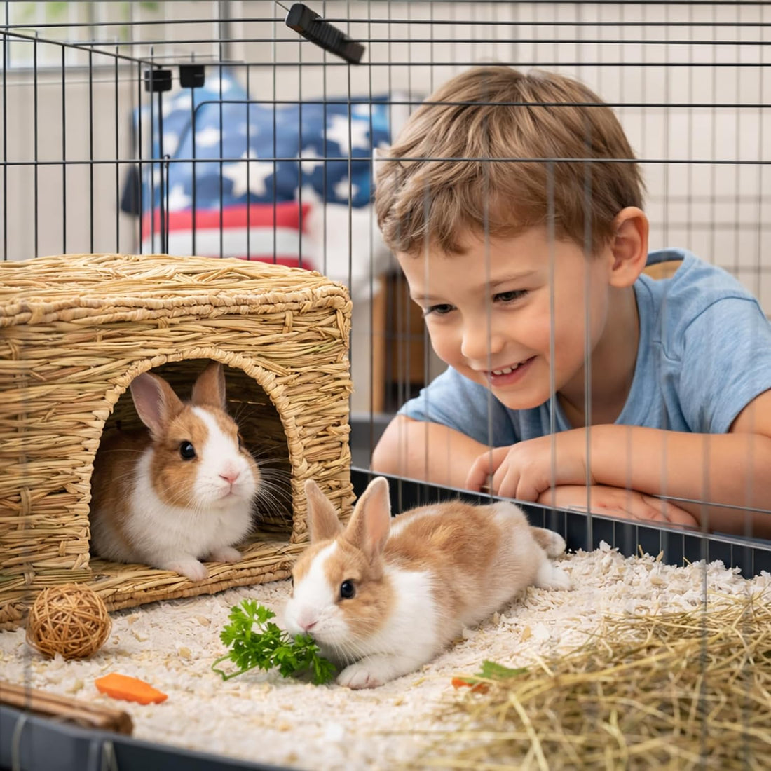 HERCOCCI Extra Large Grass House for Rabbit