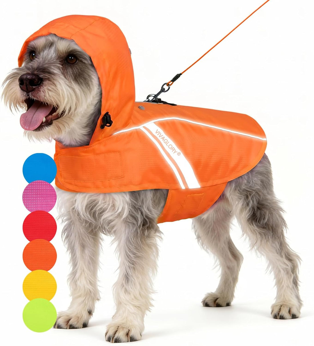 VIVAGLORY Wetoff Dog Raincoat, Rain Coat for Dog All Seasons Adventure
