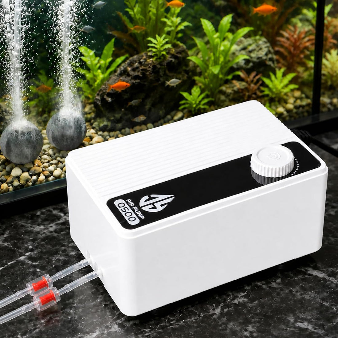Aquarium Air Pump, Quiet Powerful Fish Tank Air Pump