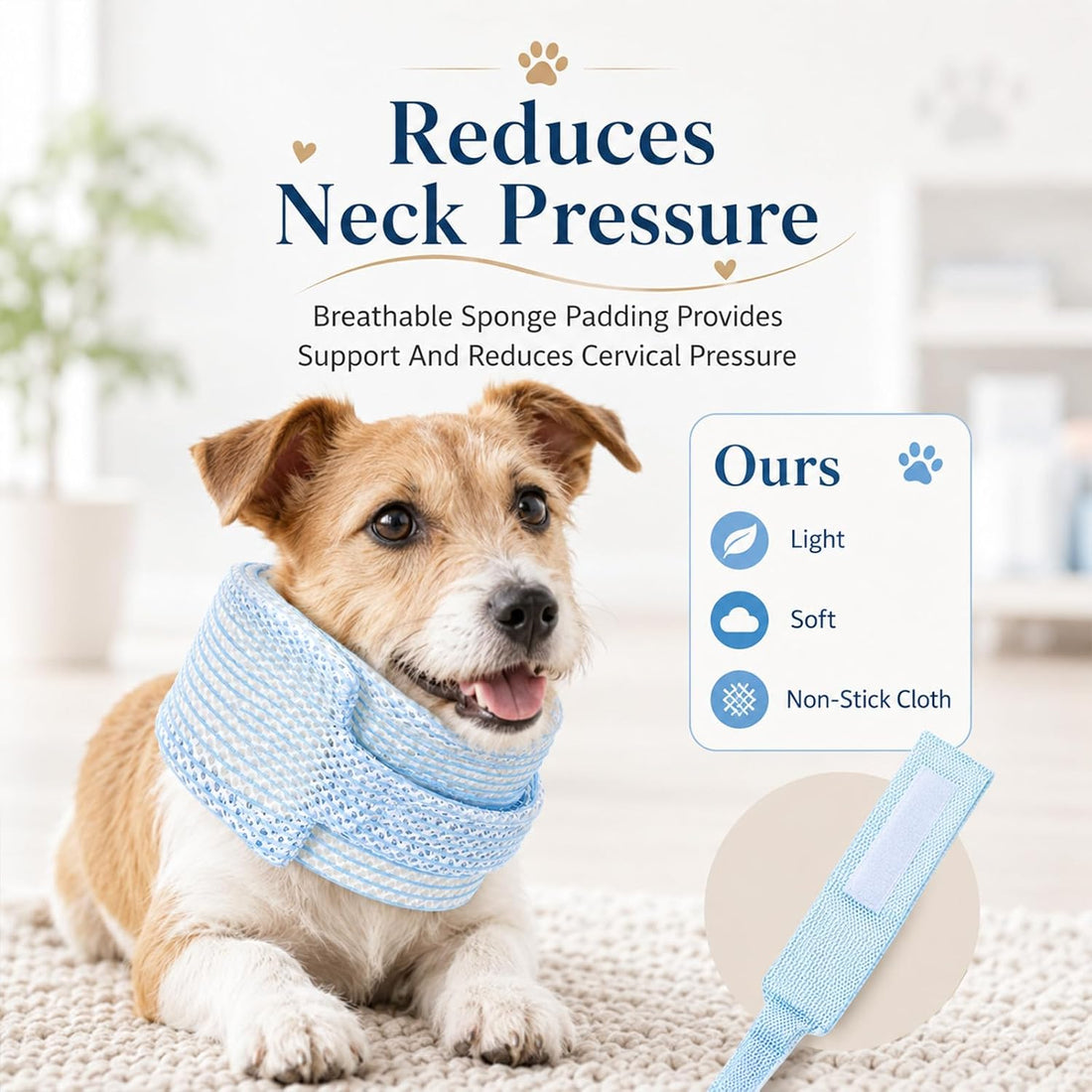 Cat Neck Brace Adjustable Elizabethan Collar After Surgery Recovery