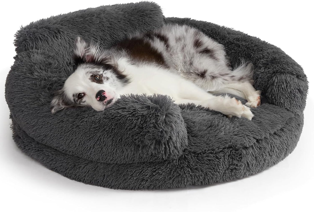 EHEYCIGA 20" Calming Donut Dog Bed for Small Dog & Cat Washable Pet