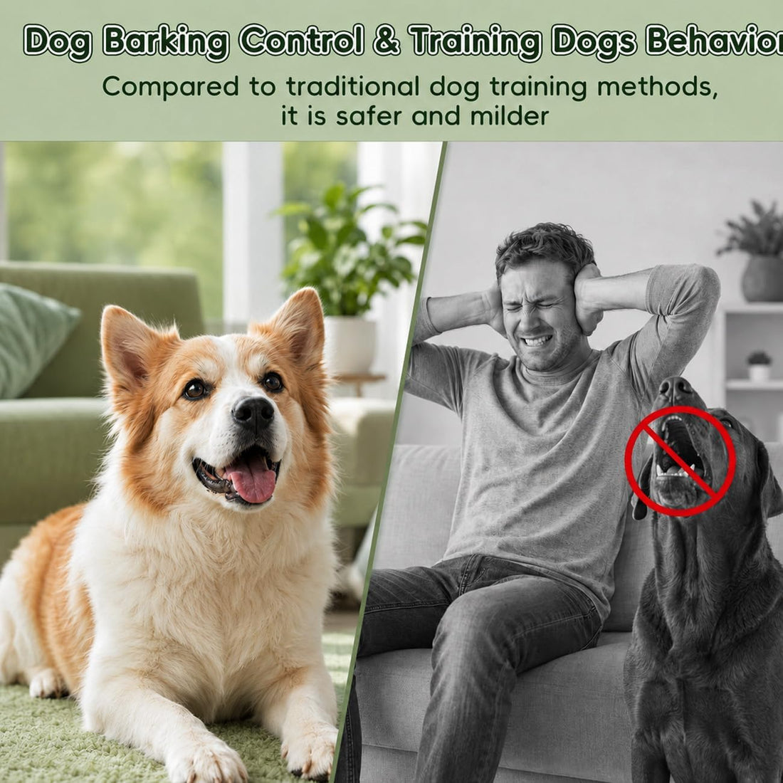 Ultrasonic Anti Barking Device for Dogs, No App, Instant Use