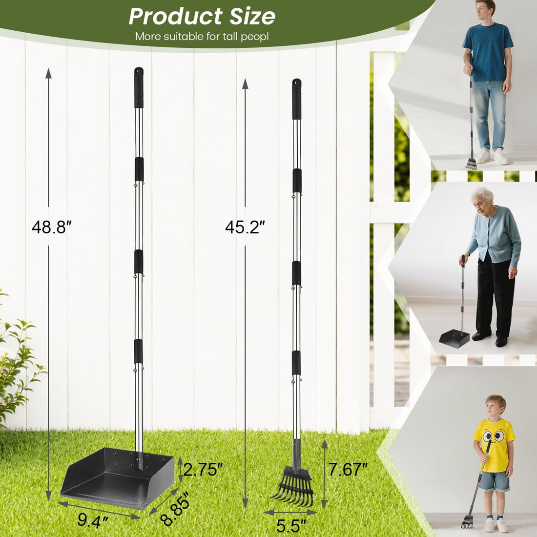 T2Y Pooper Scooper, Long Handle Dog Pooper Scooper