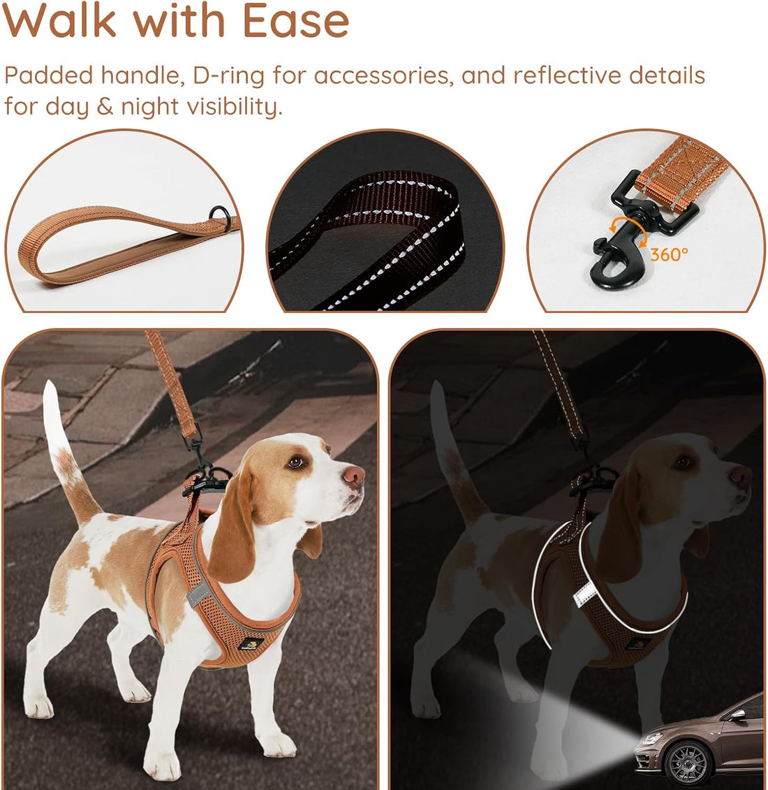 BELLA & PAL Step in Puppy Harness and Leash Set