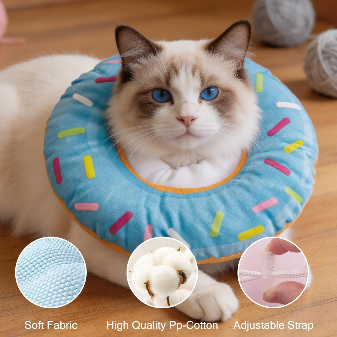 Soft Cat Elizabeth Collar Donut Anti-Licking Care for Small Cats