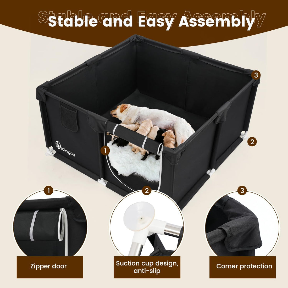 Duckygoo Whelping Box for Dogs