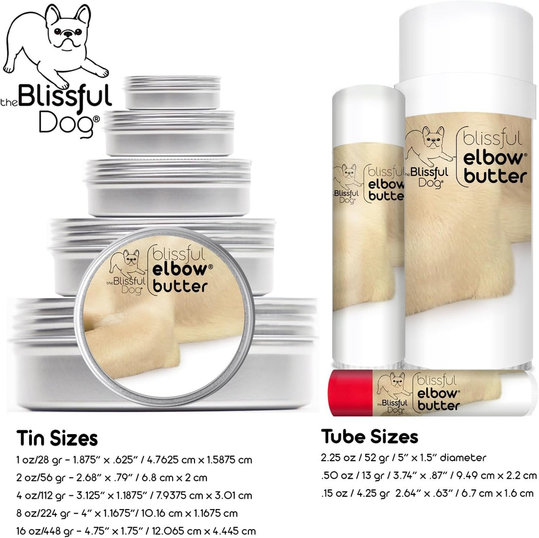 The Blissful Dog Elbow Butter for Dry, Cracked Calluses