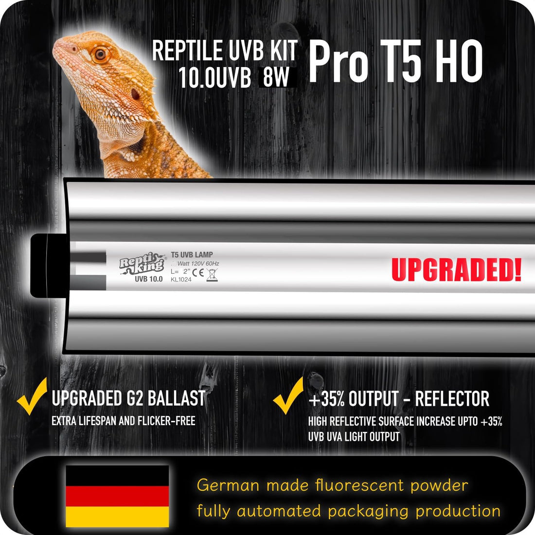 Upgraded T5 UVB Reptile Light