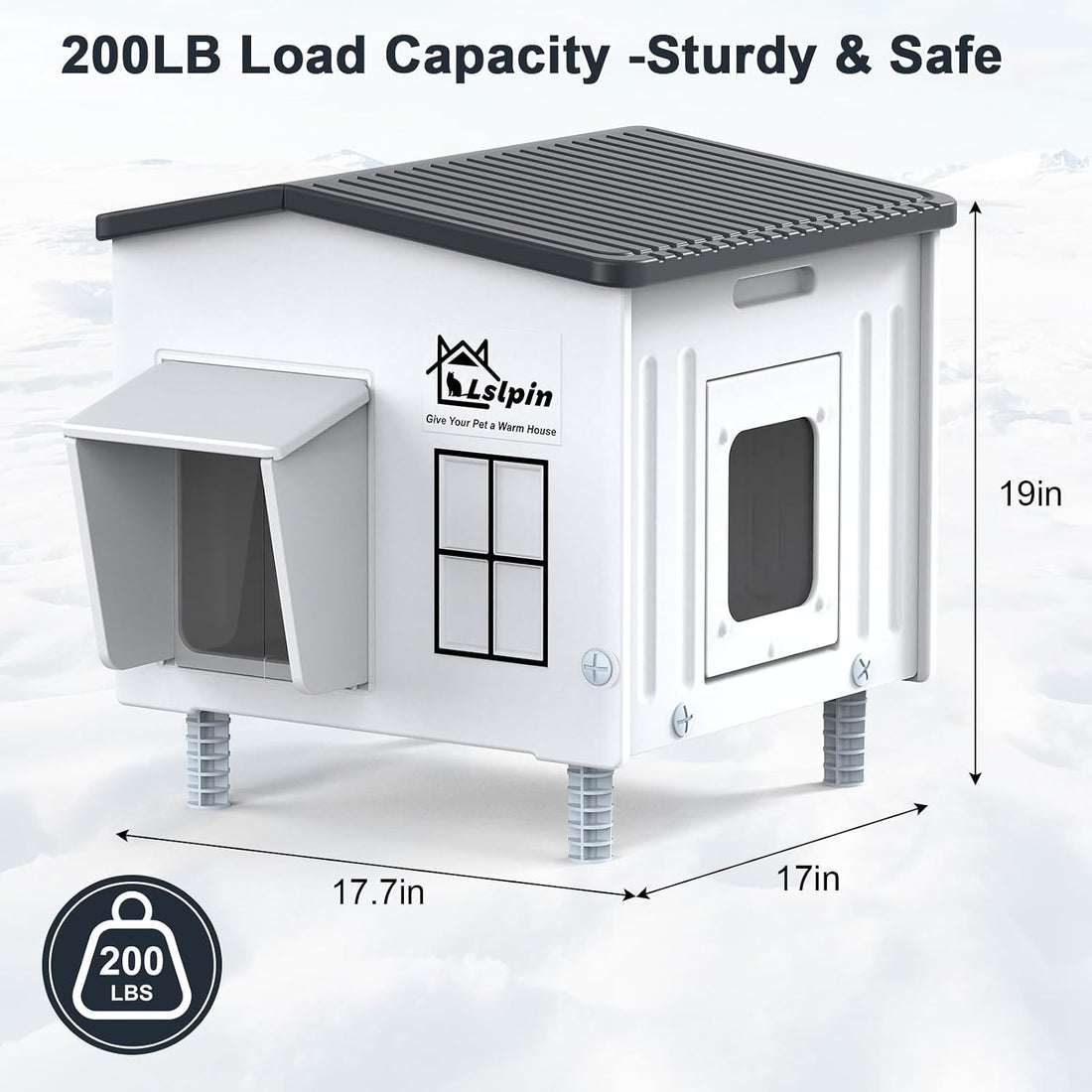 Indestructible Heated Cat House for Outside