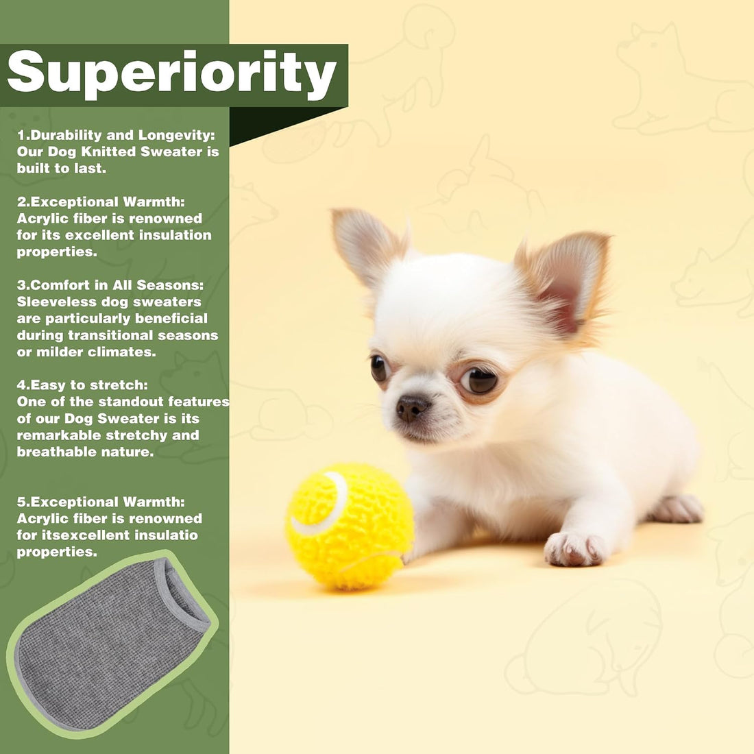Cozy and Functional Dog Shirts for Small Puppies