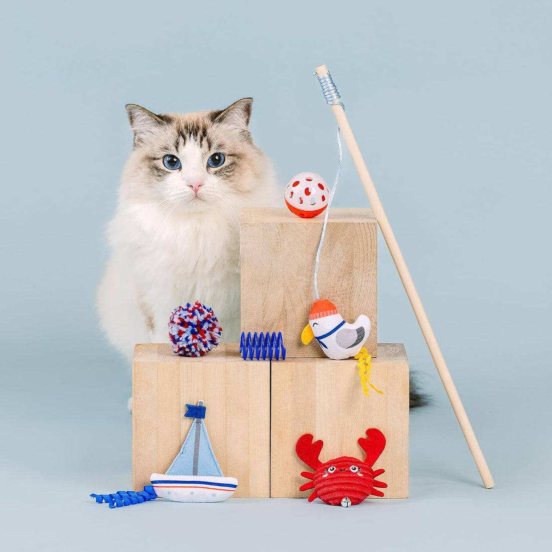 Fringe Studio This Shore is Fun! 6-Piece Plush Cat Toy Set
