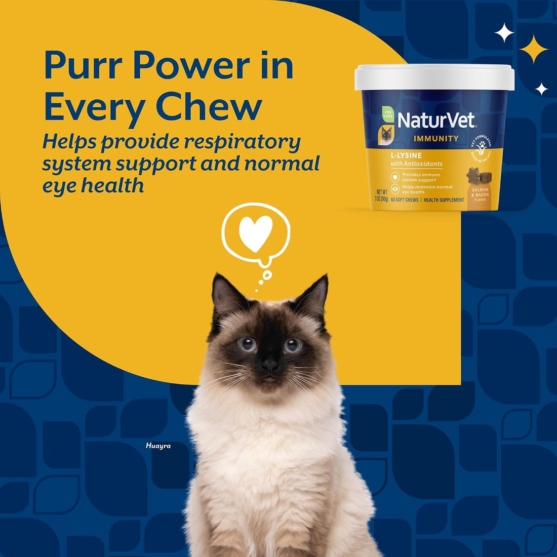 NaturVet L-Lysine Immune Support Plus Antioxidants Cat Supplement