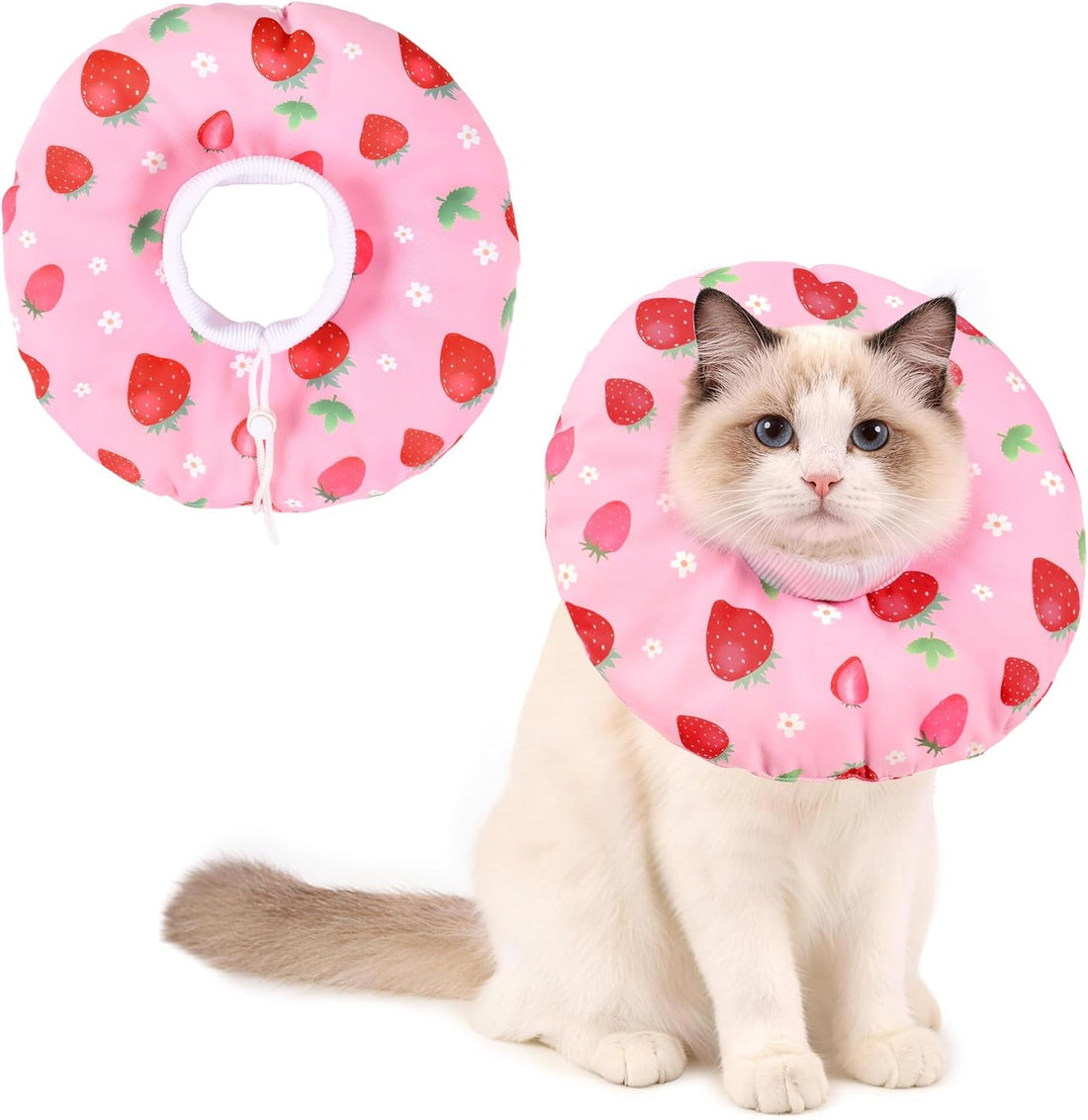 Cat Cone Collar Soft, Waterproof Cat Recovery Collar for Wound