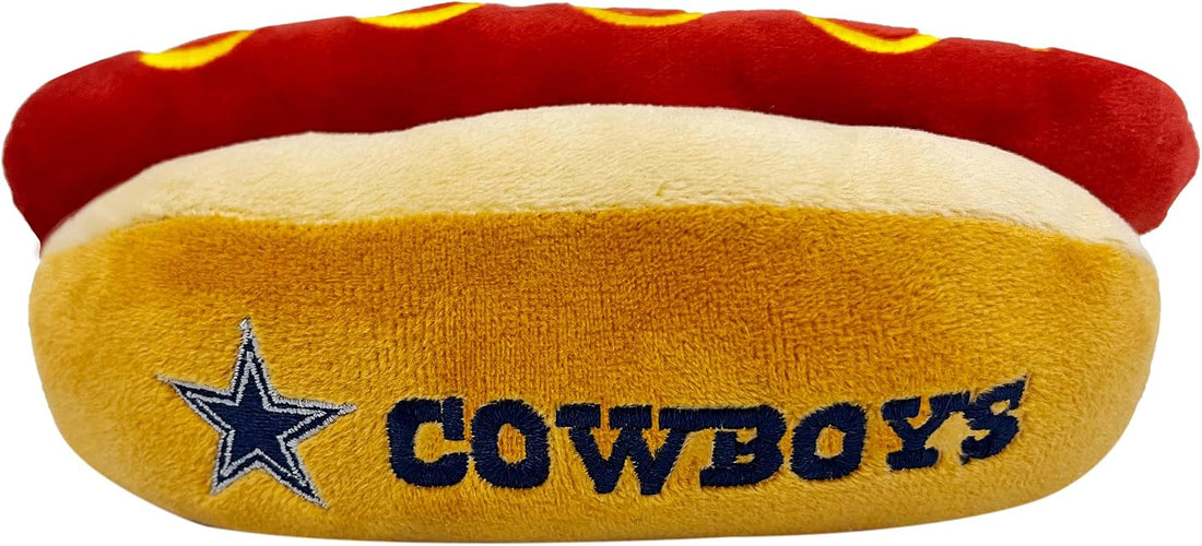 Pets First NFL Chicago Bears HOT Dog Plush Dog & CAT Squeak Toy
