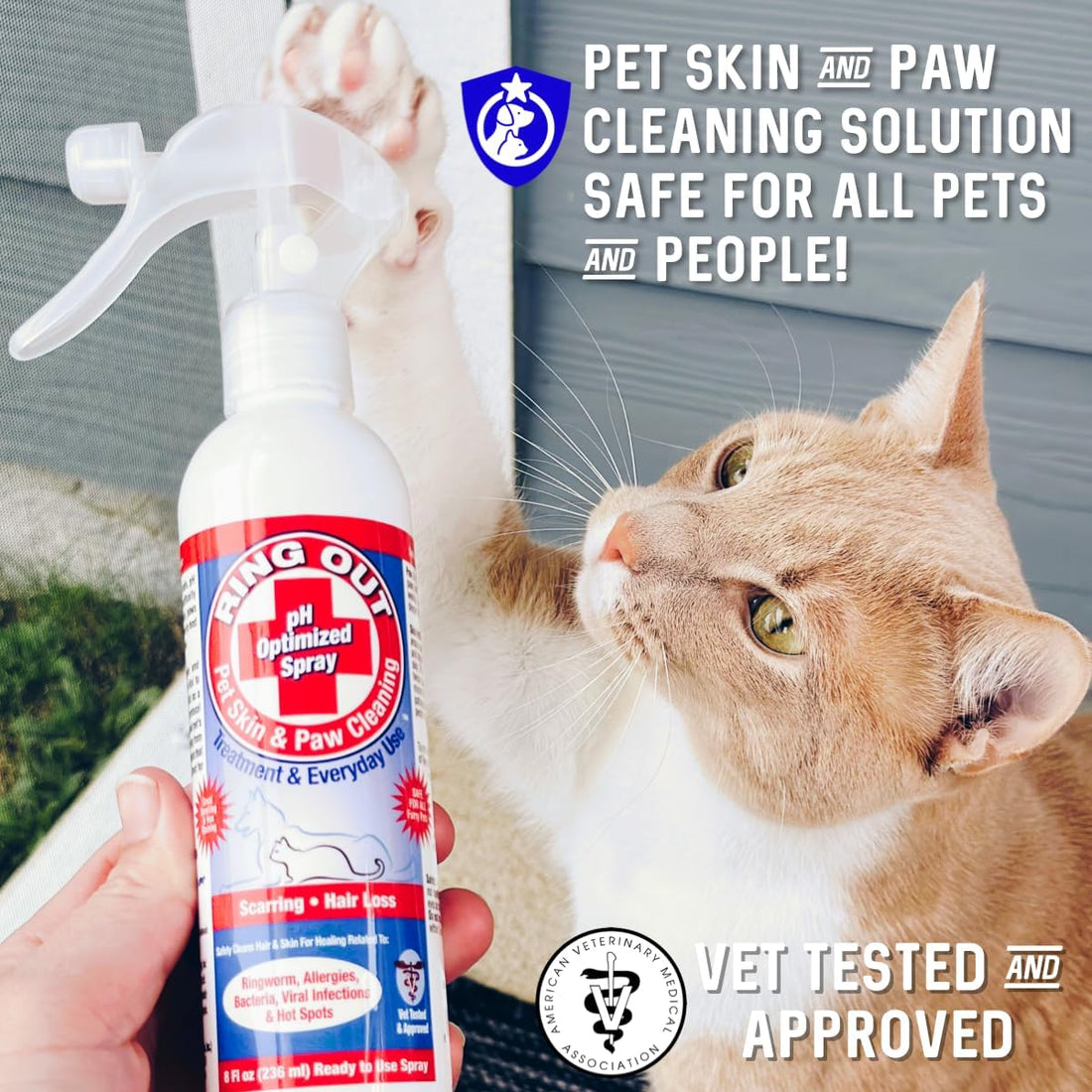 Ring Out for Pets: Control & Help Ringworm | Clean Pets Skin & Paws