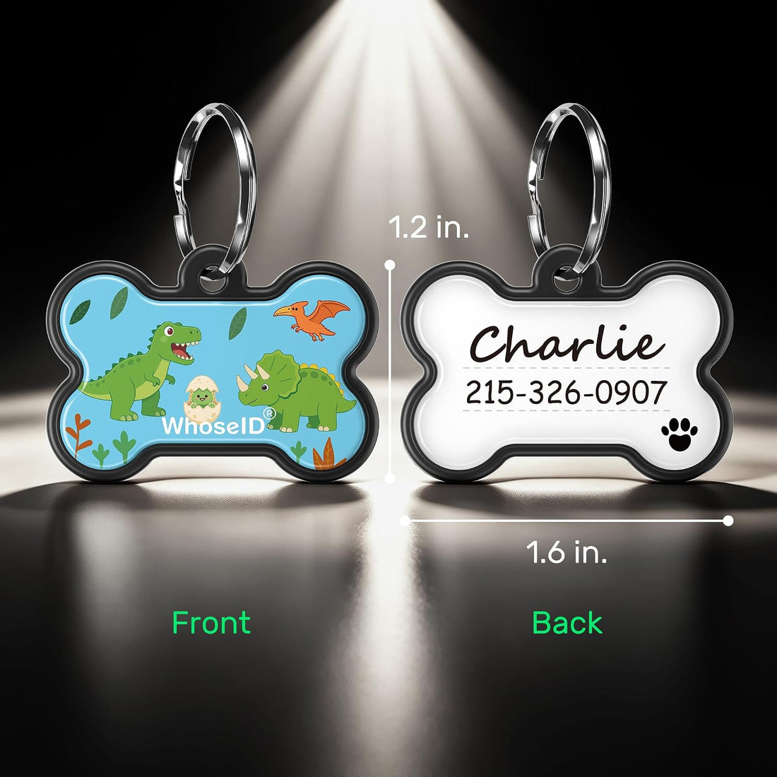 Personalized Dog Collar and Dog Tag Set,Comfortable for Small Medium