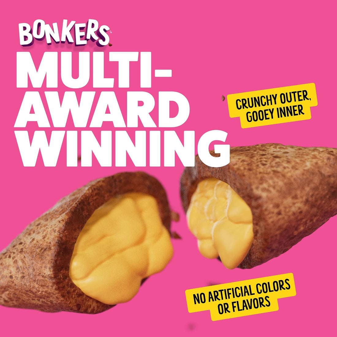 Bonkers Bites Paw Lickin Grain-Free Chicken Crunchy Cat Treats