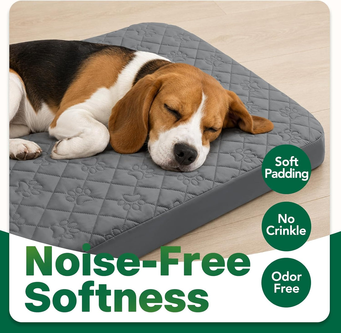 PAWFINITY Waterproof Dog Bed Cover Replacement, Fitted Sheet Washable