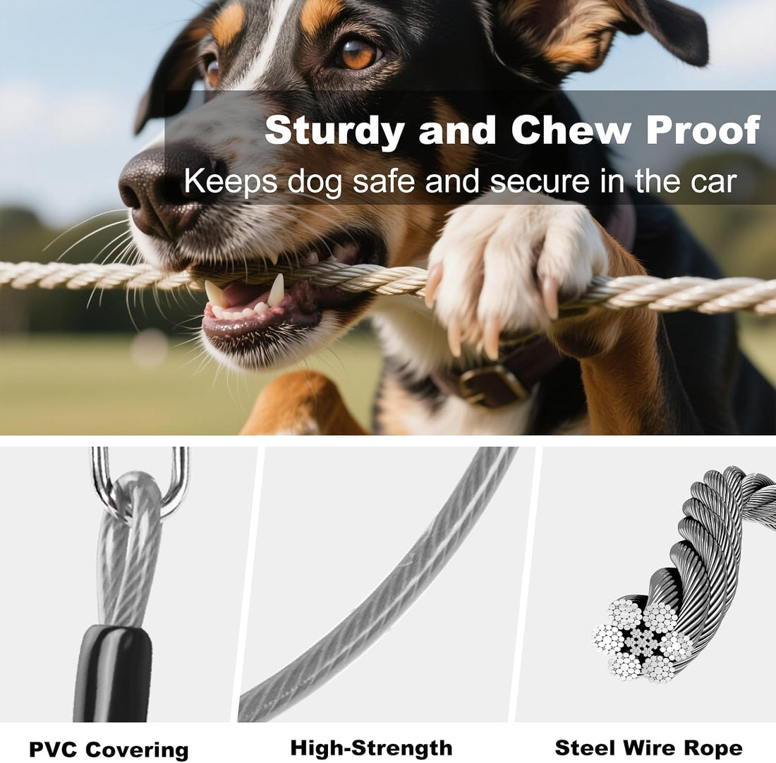 Dog Seat Belt for Car,Chew Proof Dog Car Seat Belt,2 in 1 Car Harness