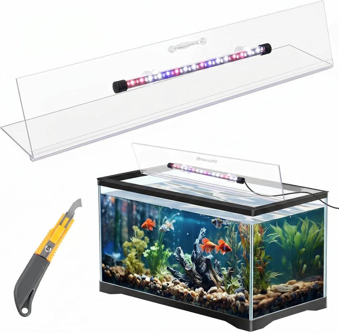 Sieral Aquarium Lids Canopy with LED Light, 3 Pcs