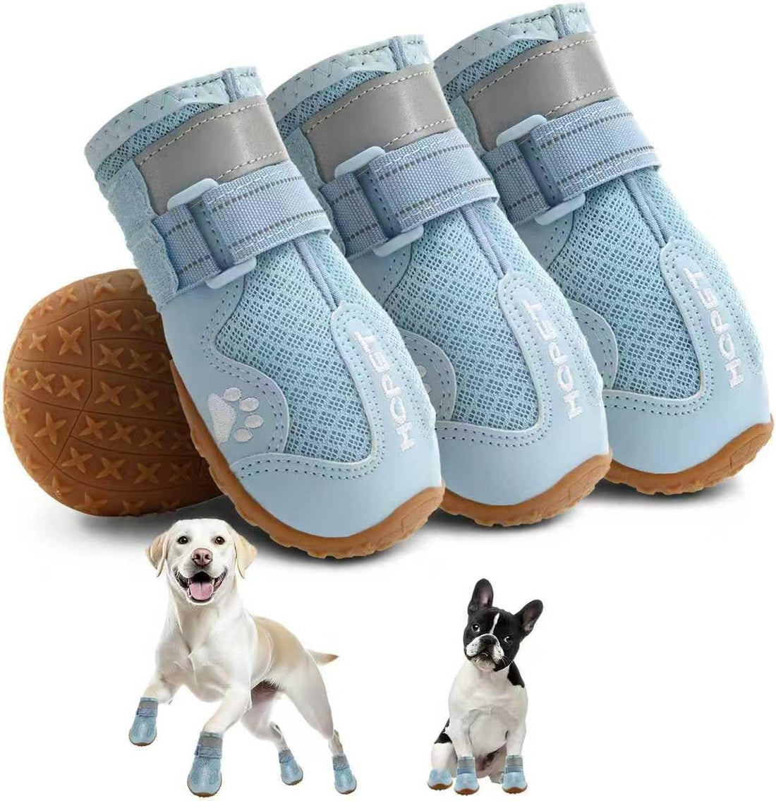 Dog Boots for Large Medium Small Dogs, Water-Resistant Dog Shoes