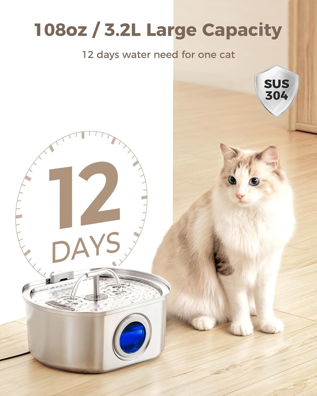 Neareal Official 6-Pack Replacement Filters for 108oz/3.2L Pet