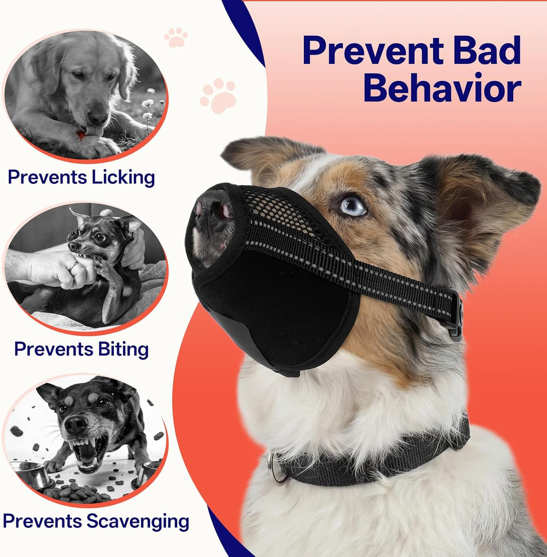 2 Pack Air Mesh Breathable Drinkable Dog Muzzle for Small Dogs