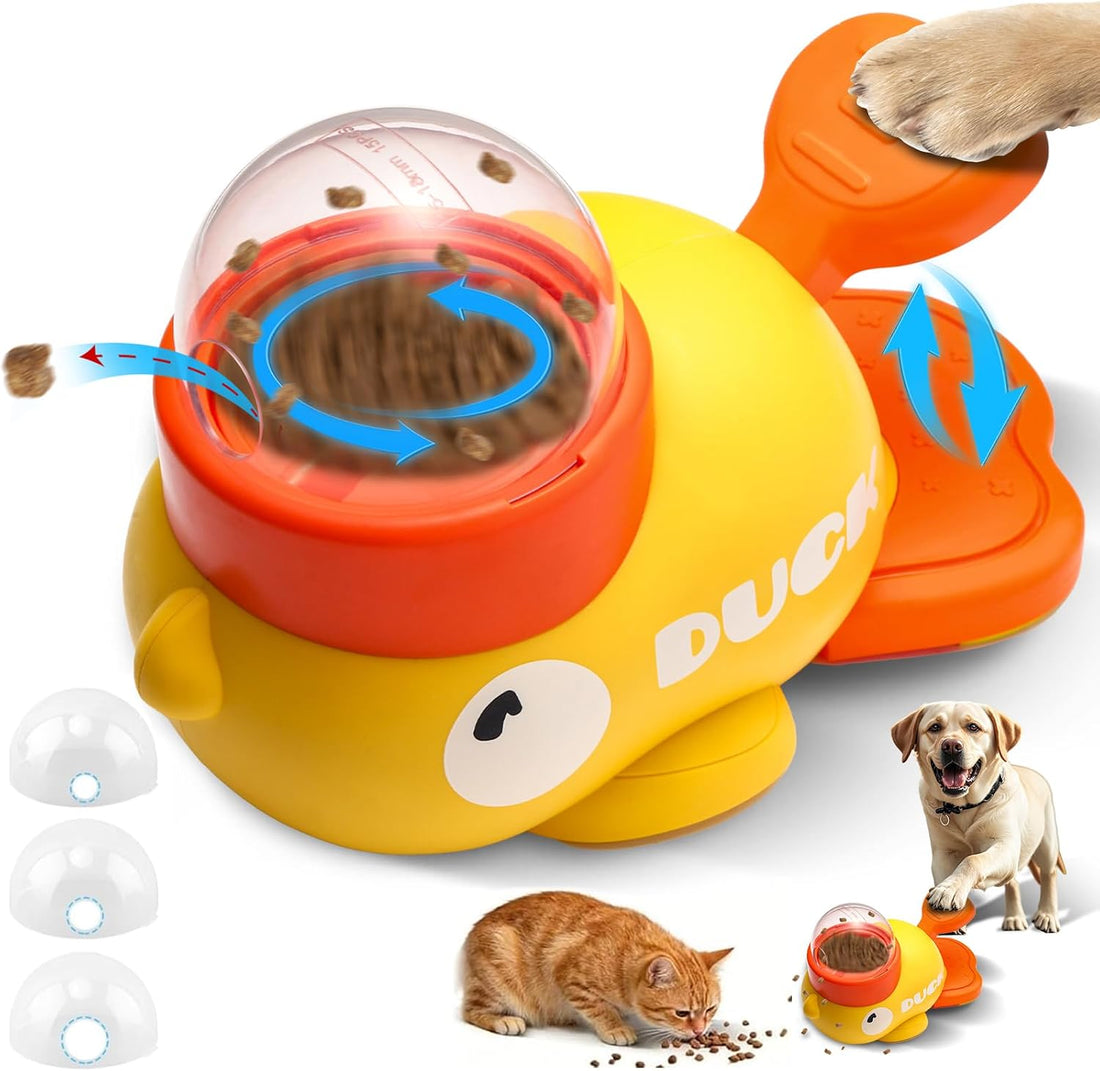 Duck Dog Slow Feeder Puzzle Toy, 3 Adjustable Openings
