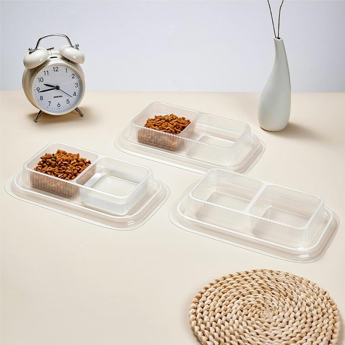 50PCS Disposable Pet Bowls – Anti-Ant Cat and Dog Food Bowls