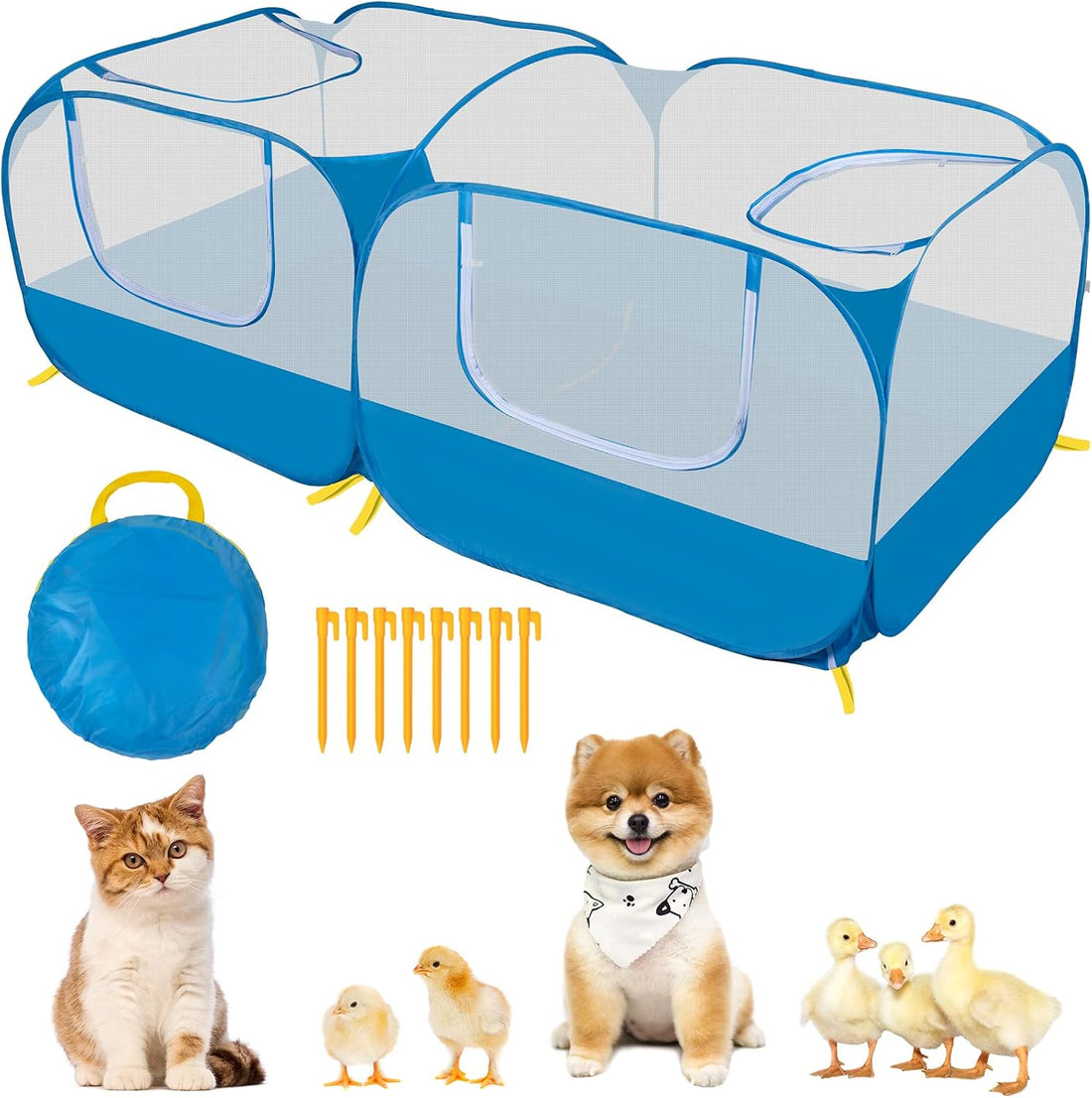 Small Animal Playpen, Portable Large Chicken Coop Run