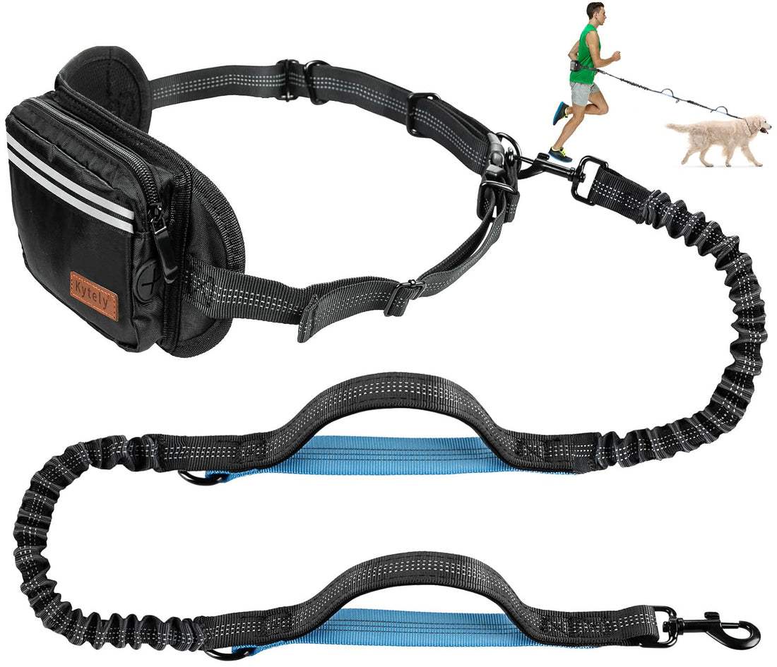 Kytely Hands Free Dog Leash with Zipper Pouch