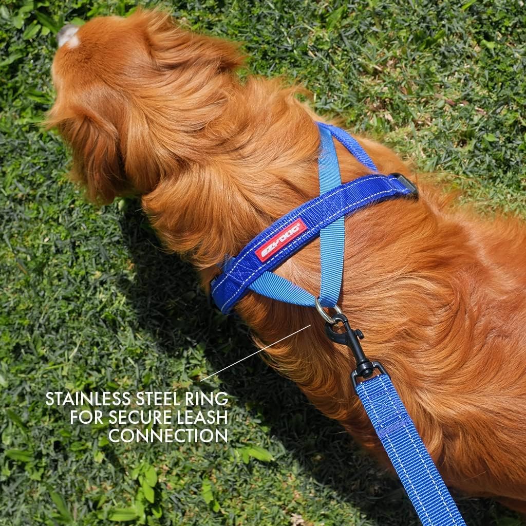 EzyDog Quick Fit Dog Harness, Soft Neoprene Padding - Medium, Black