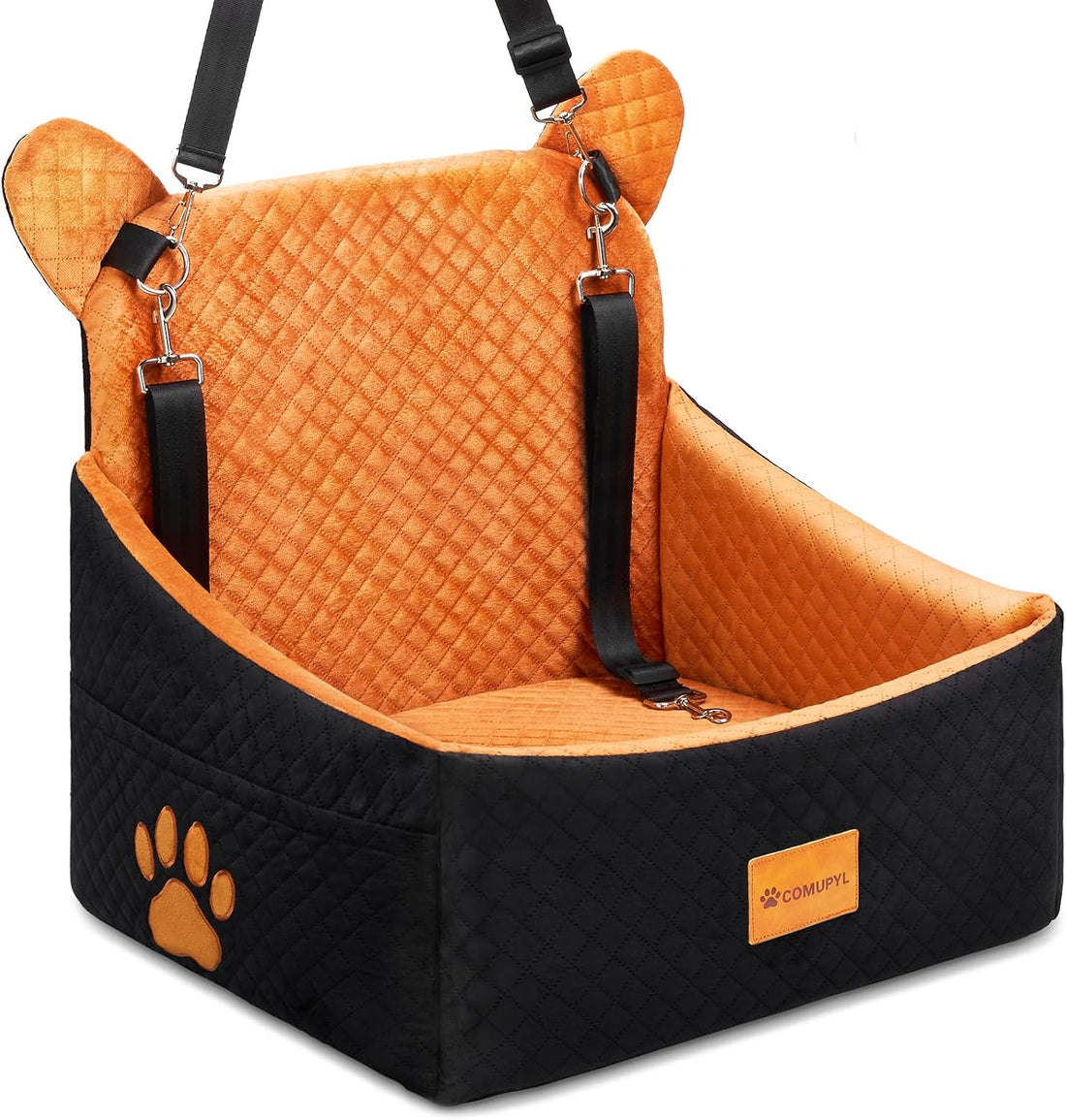 Dog Car Seats for Small/Medium Dogs up to 33lbs(Grey Black).