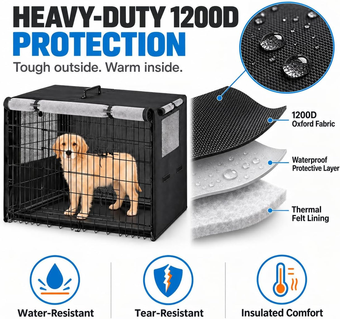 36inch Dog Crate Cover,Insulated Dog Crate Cover,with Frost-proof
