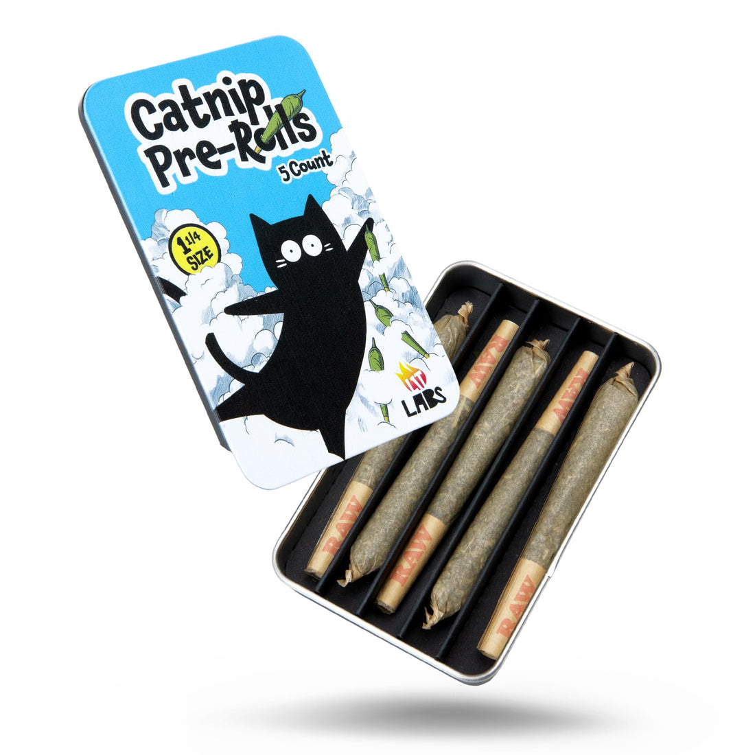 LIT LABS Catnip Joint - 5 Organic Pre-Rolls Papers to Fix a Bad