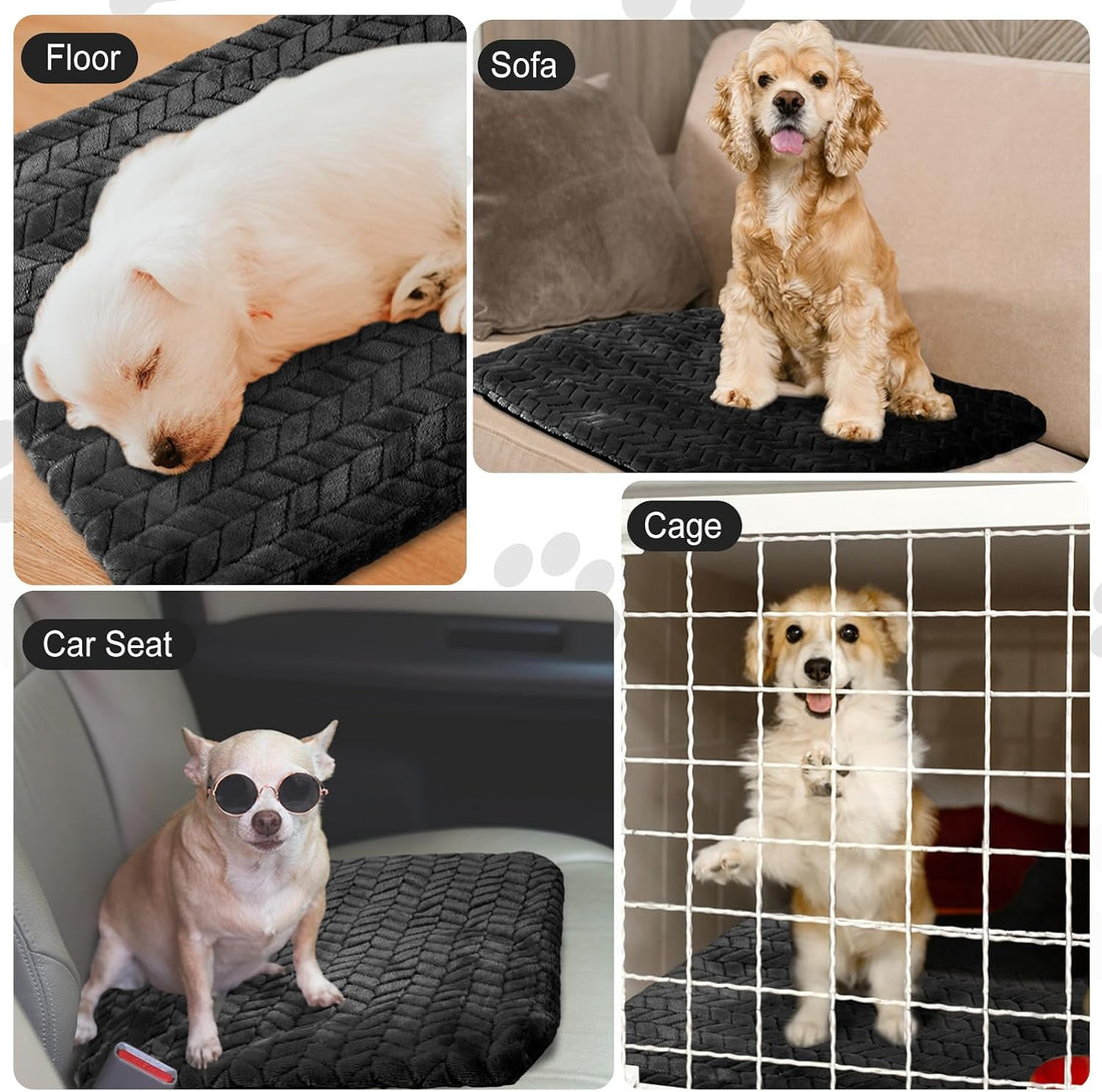 Drydiet 4 Pack Self Warming Cat Bed Mat Self Heating Pad for Dog