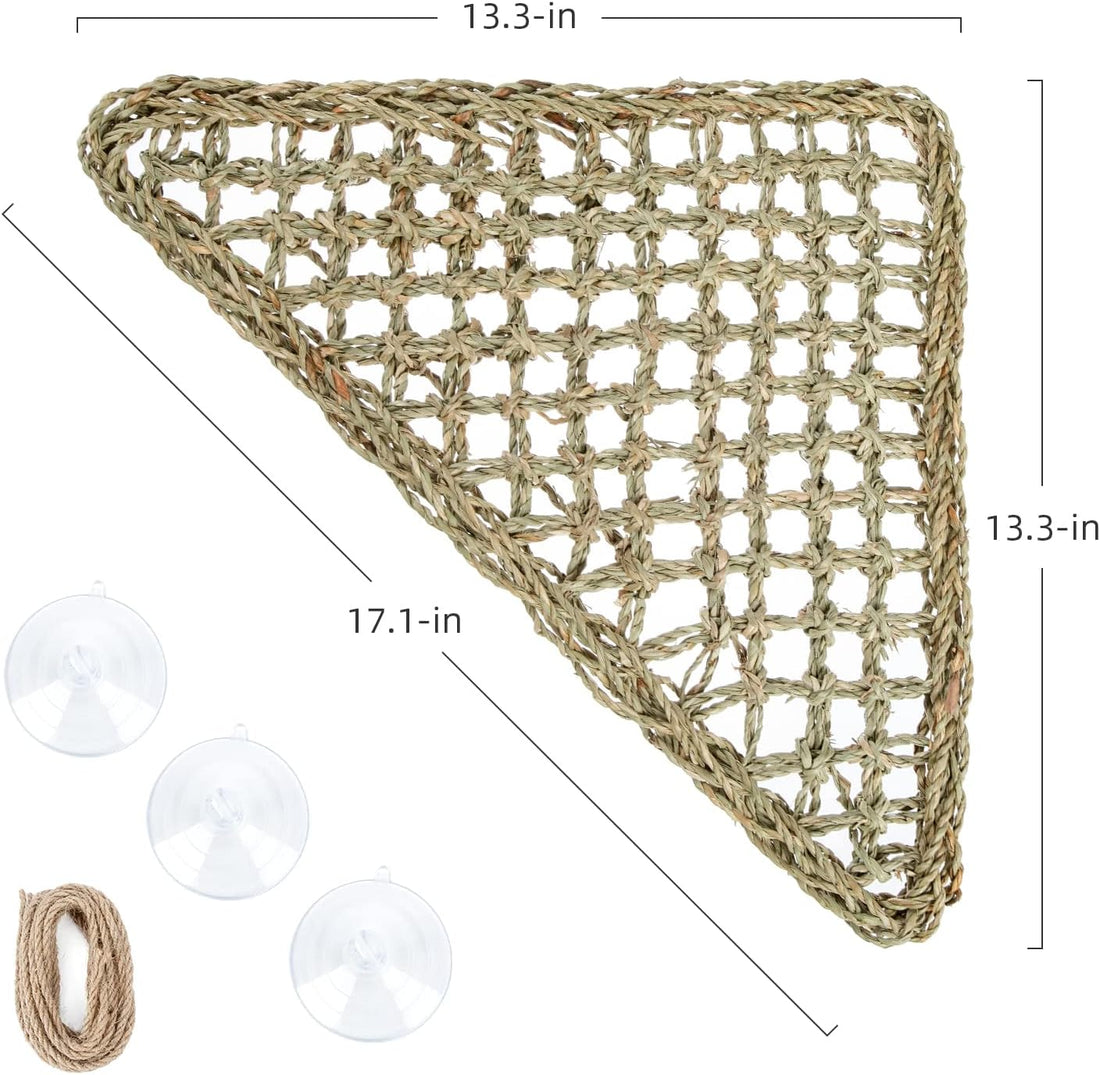 Niteangel Bearded Dragon Seagrass Hammock: Triangle 17'' x 12.5''