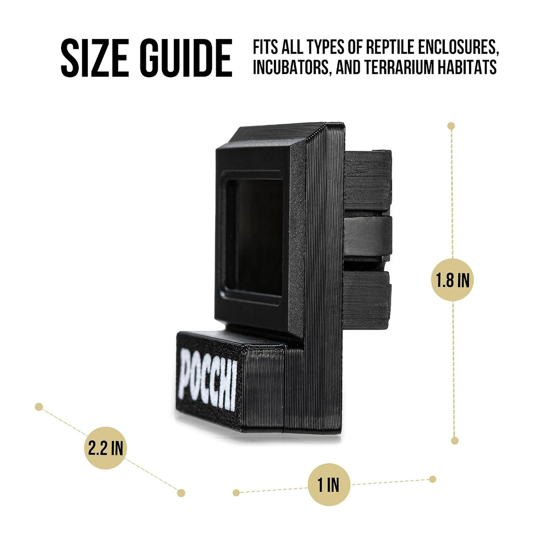 Magnetic High‑Precision Reptile Thermometer and Humidity Gauge