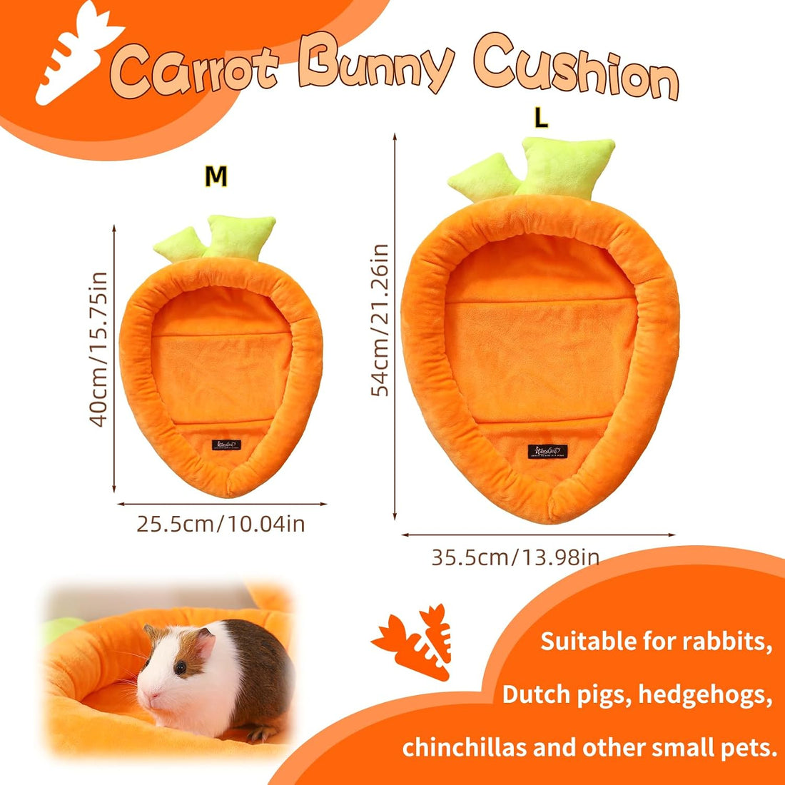 Bunny Bed Rabbit Bed Carrot Shape Bunny Beds Soft Comfortable Rabbits