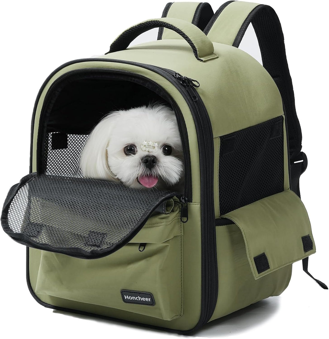 Dog Backpack Carrier for Small Dogs & Cats, Breathable Mesh Travel