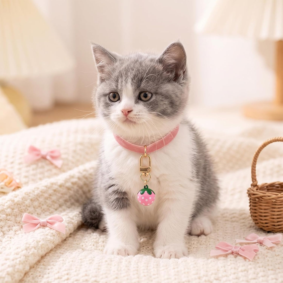 Cat Collar with Bells for Dog Collar Training Accessories 4 Pack