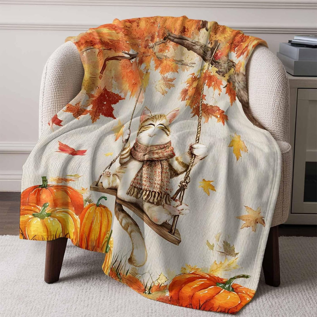 DecorLovee Fall Cat Blanket 30"x40"