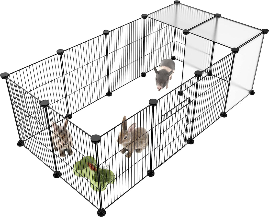 HOMIDEC Pet Playpen,Small Animals Cage DIY Wire Portable Yard Fence